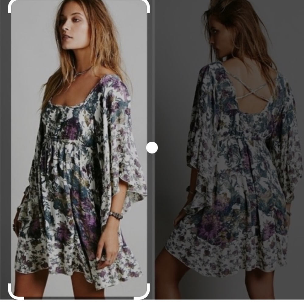 EUC Free People floral dress - size M